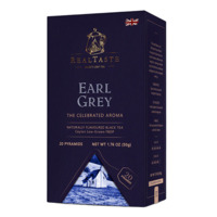 RealTaste Earl Grey Black Tea, 20 Pyramidenbeutel