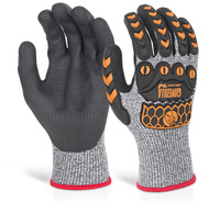 Beeswift Glovezilla Nitrile Palm Coated Glove Grey 2XL (Pair)