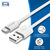 PEDEA Daten- und Schnellladekabel USB-A/USB-C 1 Meter Länge, 480 Mbit/s Übertragungsrate, weiß