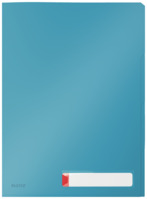 Privacy Sichthülle Cosy, mit 3 Fächern, A4, PP, genarbt, 3 Stück, blau