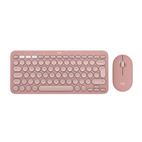 Logitech Pebble 2 Combo teclado Ratón incluido RF Wireless + Bluetooth QWERTY Internacional de EE.UU. Rosa