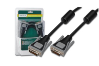 Digitus 3m DVI-I to DVI-I M/M cable DVI Negro