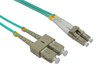 Cables Direct 10.0m LC-SC 50/125 MMD OM3 InfiniBand/fibre optic cable 10 m Blue