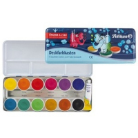 Pelikan Deckfarbkasten DF12 Farbe auf Wasserbasis Multi 7,5 ml Palette