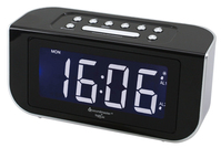 Soundmaster FUR4005 Radio portable Horloge Numérique Noir, Argent
