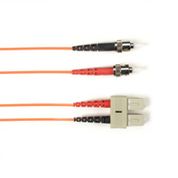 Black Box 8m ST-SC InfiniBand/fibre optic cable OM1 Meerkleurig, Oranje