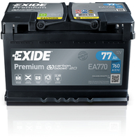 Exide Premium EA770 Fahrzeugbatterie 77 Ah 12 V 760 A Auto