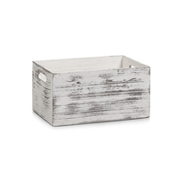 Zeller Present 15133 Aufbewahrungsbox Rechteckig Holz Weiß