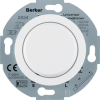 Berker 283410 Dimmer Eingebaut Metallisch, Weiß