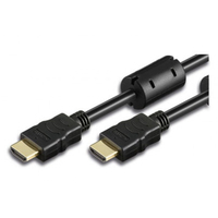 Techly ICOC-HDMI-FR-050 kabel HDMI 5 m HDMI Typu A (Standard) Czarny