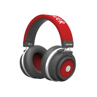 Denver BTH-250 RED Auriculares Inalámbrico Diadema Llamadas/Música Bluetooth Negro, Rojo
