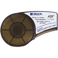 Brady M21-250-C-342-YL etiqueta de impresora Amarillo Etiqueta para impresora no adhesiva