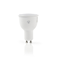Nedis WIFILW10WTGU10 energy-saving lamp Koel wit, Warm wit, Wit 6500 K 4,5 W GU10