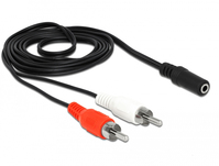 DeLOCK 85808 Audio-Kabel 1,4 m 2 x RCA 3.5mm Schwarz, Rot, Weiß