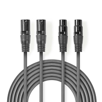 Nedis COTH15030GY05 câble audio 2 x XLR (3-pin) Gris