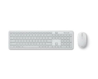 Microsoft Bluetooth Desktop keyboard Mouse included QWERTY US International White