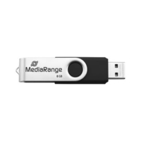 MediaRange MR931-2 unità flash USB 16 GB USB Type-A / Micro-USB 2.0 Argento, Nero