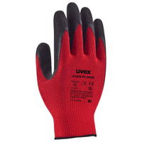 Uvex PL 6628 Zwart, Rood Polyester 10 stuk(s)