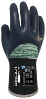 Wonder Grip WG-733+ Rękawice warsztatowe Czarny, Zielony Lateks, Spandex 1 szt.