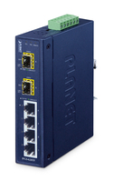 PLANET IFGS-620TF łącza sieciowe Nie zarządzany Fast Ethernet (10/100) Niebieski