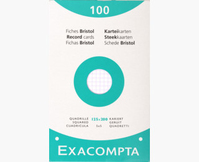 Exacompta 13603E indexkaart Wit