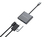 Conceptronic DONN01G notebook dock & poortreplicator USB 3.2 Gen 1 (3.1 Gen 1) Type-C Zwart, Grijs