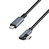 LogiLink CU0182 USB kábel 1 M USB 2.0 USB C Fekete, Ezüst