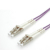 ROLINE FO Jumper Cable 50/125µm OM4, LC/LC, Low-Loss-Connector 10m cavo a fibre ottiche Viola