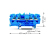 Wago 2002-1404 morsettiera Blu