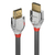 Lindy 37873 HDMI kabel 3 m HDMI Type A (Standaard) Grijs, Zilver