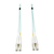 Tripp Lite N820-20N 10Gb Duplex Multimode 50/125 OM3 LSZH Fiber Patch Cable (LC/LC) - Aqua, 0.5M (20-in.)
