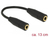 DeLOCK 65896 audio kabel 0,13 m 3.5mm Zwart