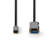 Nedis CCBG6410BK500 cambiador de género para cable USB-C HDMI Negro