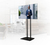 B-Tech Universal Flat Screen Floor Stand (VESA 600 x 400) - Twin 1.8m Ø50mm Poles