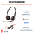 POLY Blackwire 3220 Stereo USB-C Headset schwarz +USB-C/A Adapter (Packungseinheit)