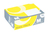 NIPS MAIL-PACK® M (Post-)Versandkarton / Versandverpackung / 330 x 250 x 110 mm / anthrazit-weiß-gelb / Wellkarton - umweltfreundlich und recycelbar / 20 Stück gebündelt