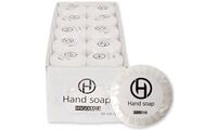 HYGOSTAR Mini-savon pour les mains, diamètre: 40 mm, blanc (6495850)