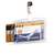 Durable Enclosed DUO 2 Card Clip Security Pass ID Badge Holder | 25 Pack | Clear