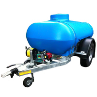 2000 Litres Highway Flower Watering Bowser-Yellow-40mm Ring Eye Hitch