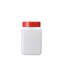 Weithals-Vierkantflasche HDPE, 500 ml
