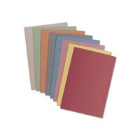 PremierTeam Square Cut Folders Foolscap 315gsm Red [Pack 100]