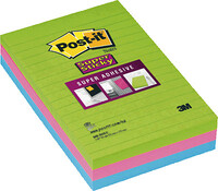 POST-IT Super Sticky Pack 12 blocs 90h Colores Arco Iris 76x76mm 70005252062