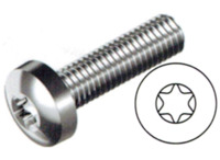 Linsenkopfschraube, TX, M5, Ø 10 mm, 10 mm, Stahl, verzinkt, DIN 7985