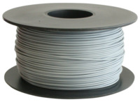 PVC-Schaltdraht, Yv, 0,2 mm², grau, Außen-Ø 1,1 mm