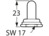 Dichtkappe, (B x H) 17 x 23 mm, weiß, für Kippschalter, N3511B005