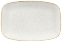 Chefs Oblong Platte Stonecast Barley White; 35.5x24.5 cm (LxB); weiß/braun;