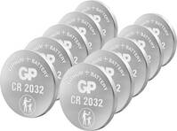 GP Batteries Gombelem CR 2032 3 V 10 db Lítium GPCR2032STD900C10