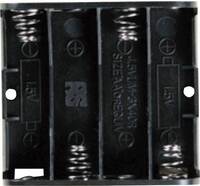Takachi SN34S Elemtartó 4 Ceruza (AA) Patent csatlakozó (H x Sz x Ma) 61.9 x 57.2 x 15 mm