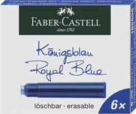 Tintenpatronen, Standard, 6x königsblau löschbar