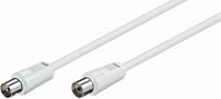 Coax M-F 15m White 75 Ohm Double ShieldedCoaxial Cables